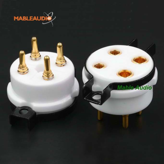 MAEZ0021 EZ-1104B GZC4-D 4pin Gold plated ceramic Sockets
