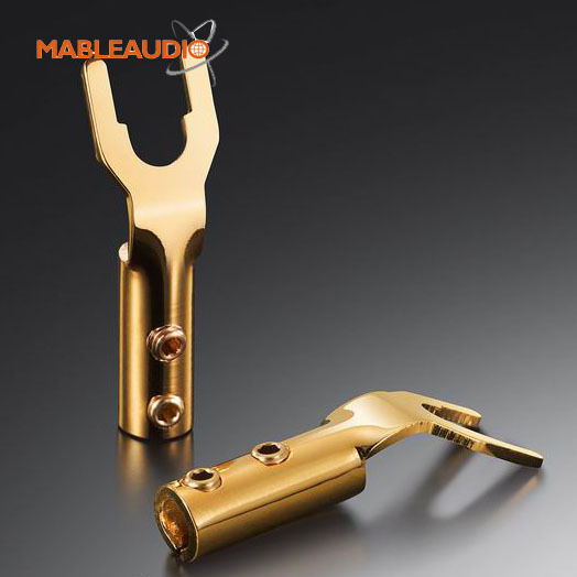 MAEZ0049  EIZZ EZ-502 Y Spade Gold Plated Connector cooper