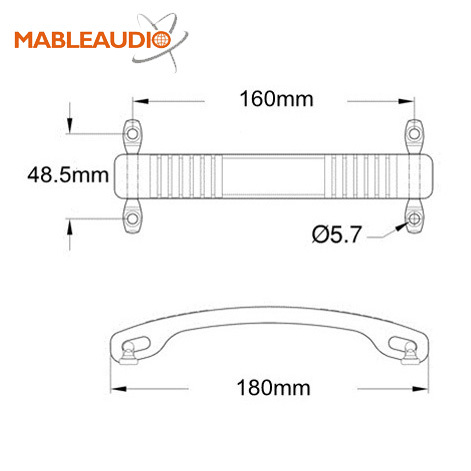 MAHD0002A/MAHD0002B Fender handle with screws