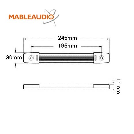 MAHD0005/MAHD0025  Handle with Nickel or black color cover