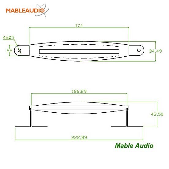MAHD0045B/MAHD0046 High quality Black bone handle  for guitar amp AS50D,AS100D ,AS500