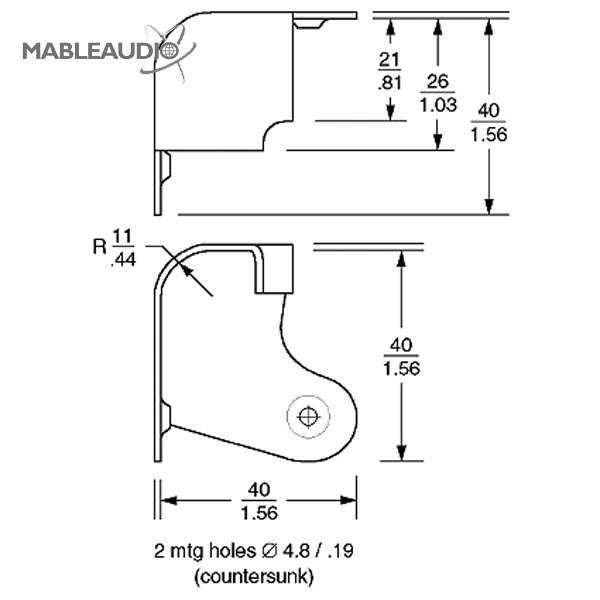 MAHA0002 8pcs Metal corner