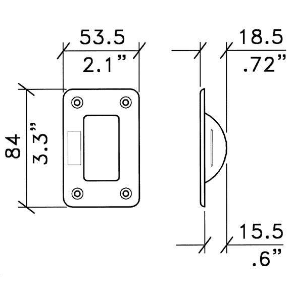 MAHA0166  10pcs Castor plate Castorcup Plastic