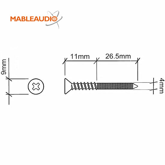 MAHA0222/MAHA0222B  10pcs  Screws