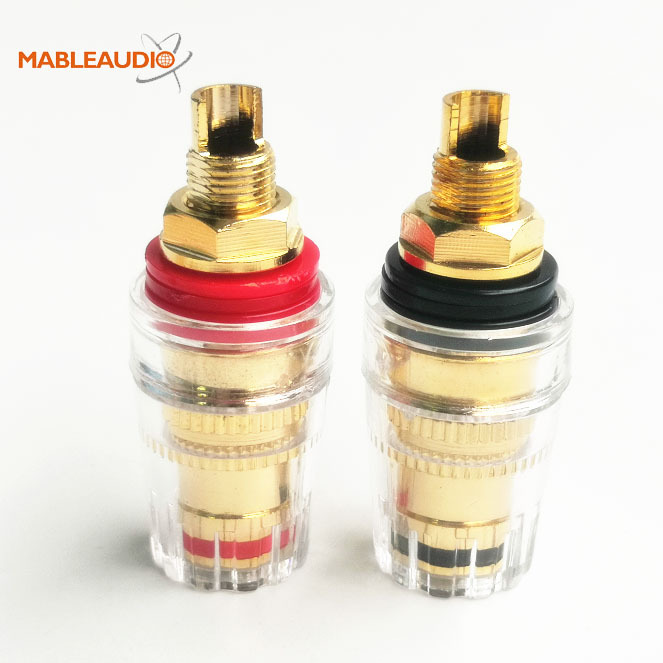 MABG0001 2pcs binding post gold plated