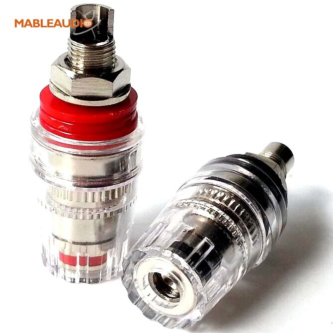 MABG0001N  2pcs rhodium binding post short type