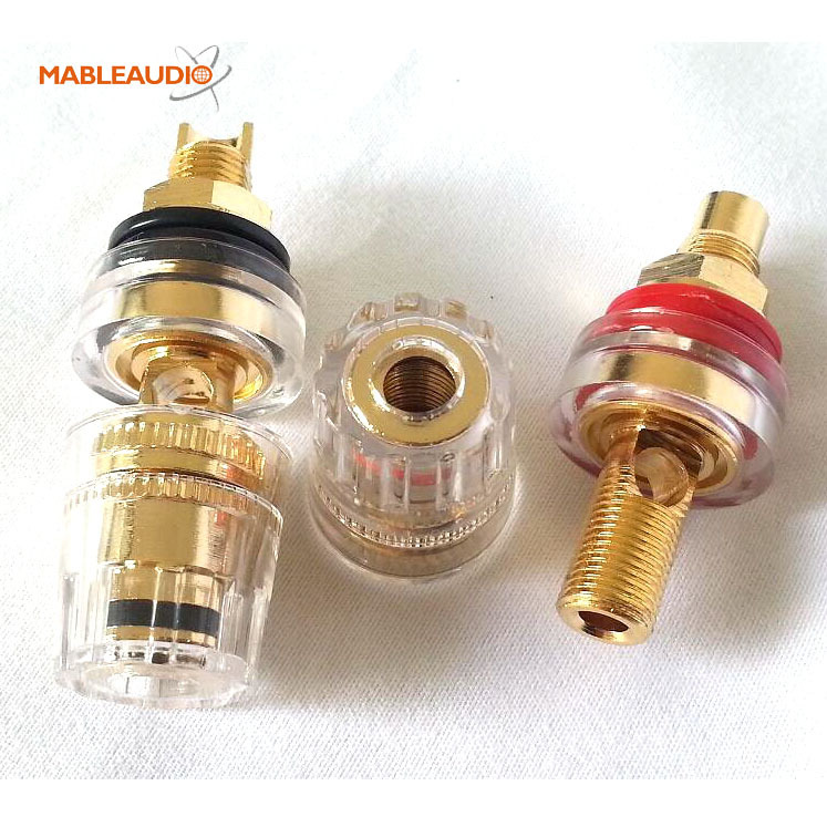 MABG0001 2pcs binding post gold plated