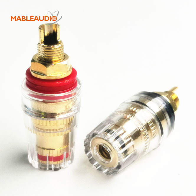 MABG0001 2pcs binding post gold plated