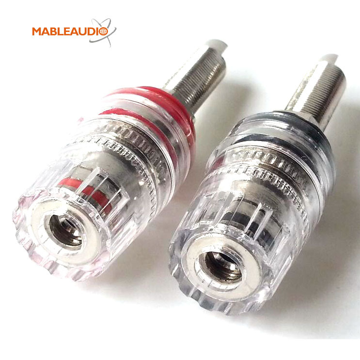 MABG0003N Rhodium plated binding post with long end