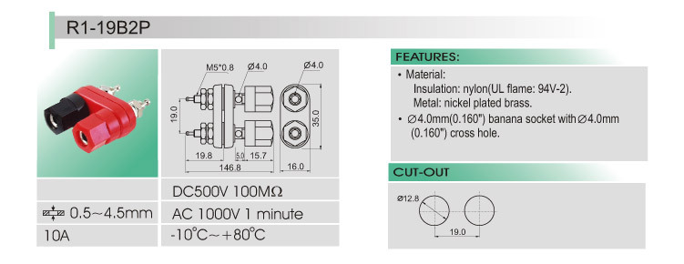 MABG0009 2pcs binding post