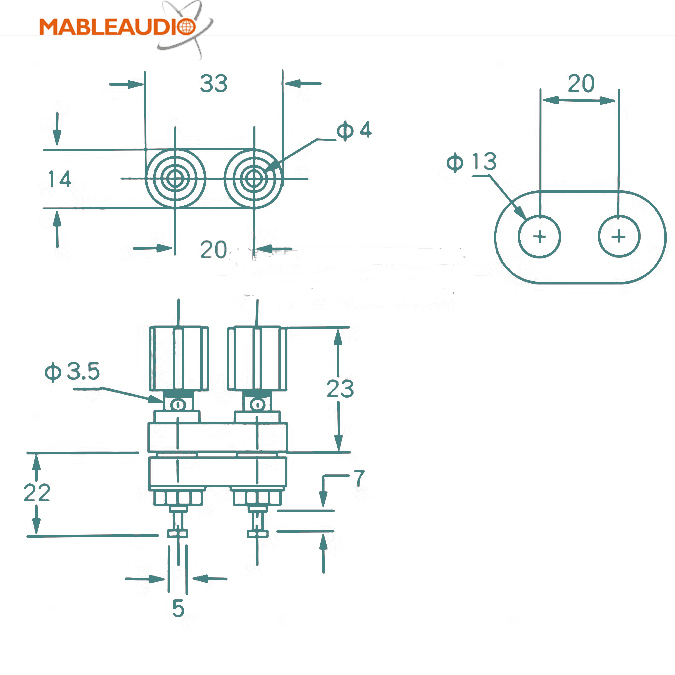 MAJP0337 5pcs Binding Post