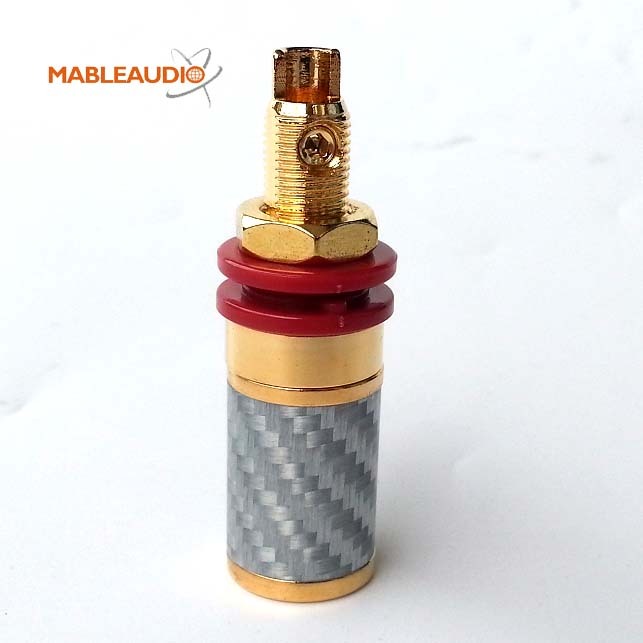 MAJP0460S Carbon Fiber Binding Post silver color