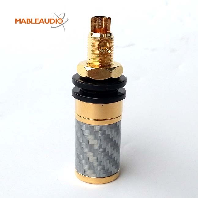 MAJP0460S Carbon Fiber Binding Post silver color