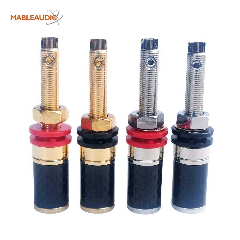 MAJP0611R Carbon Fiber Binding Post long end Rhodium-plated