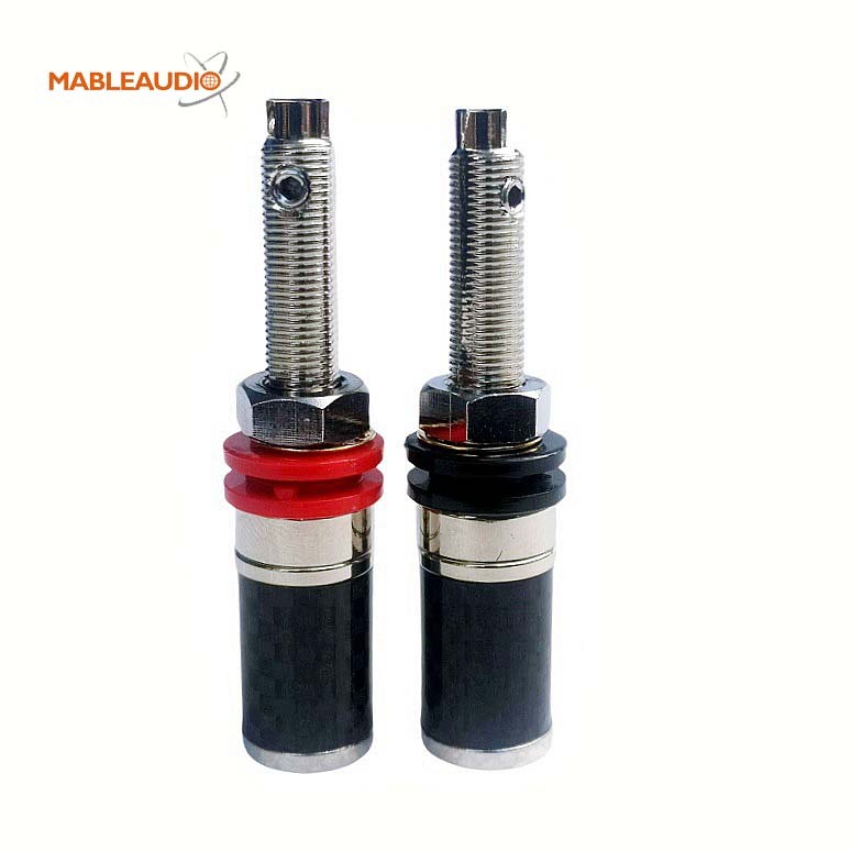 MAJP0611R Carbon Fiber Binding Post long end Rhodium-plated