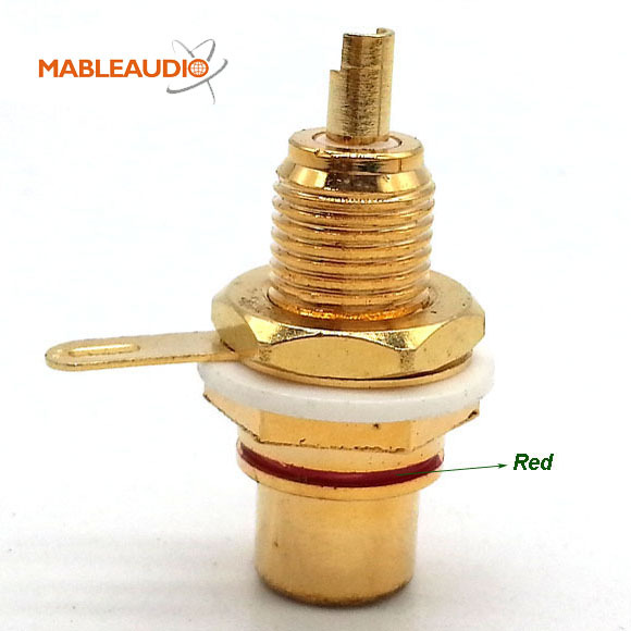MAJP0003 2pcs Gold RCA JACK