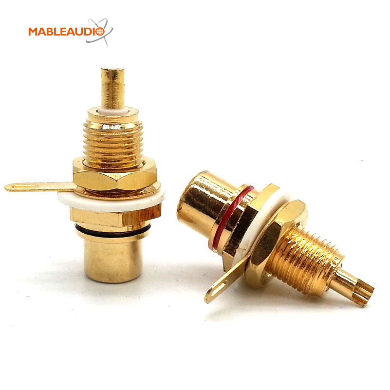 MAJP0003 2pcs Gold RCA JACK