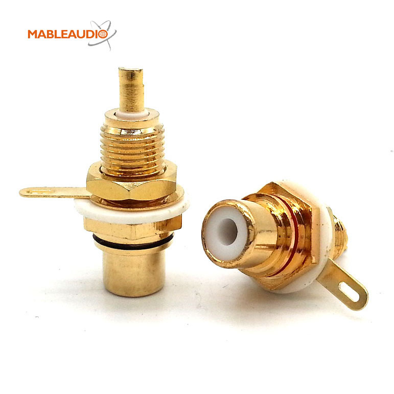 MAJP0003 2pcs Gold RCA JACK
