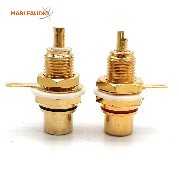 MAJP0003 2pcs Gold RCA JACK