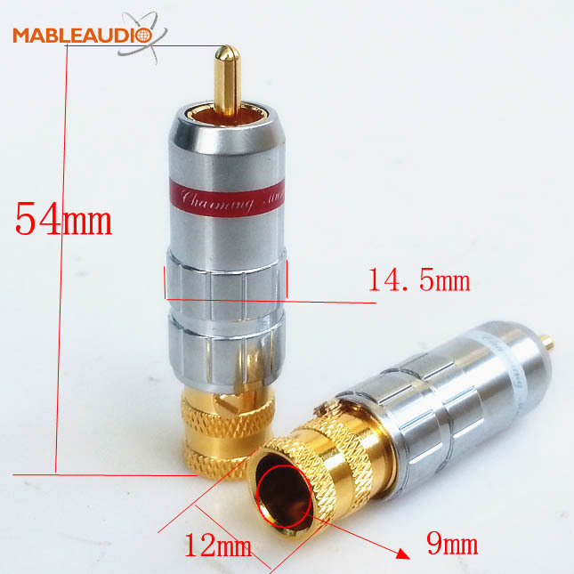 MACT0035 CMC 8016-WU gold-plated RCA plug