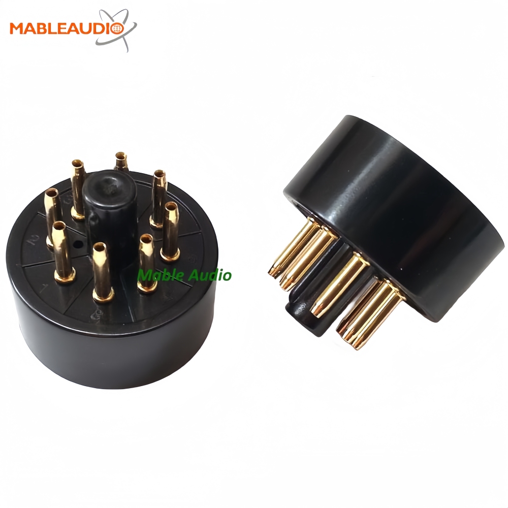 EL34B-G 10pcs Black base gold pin