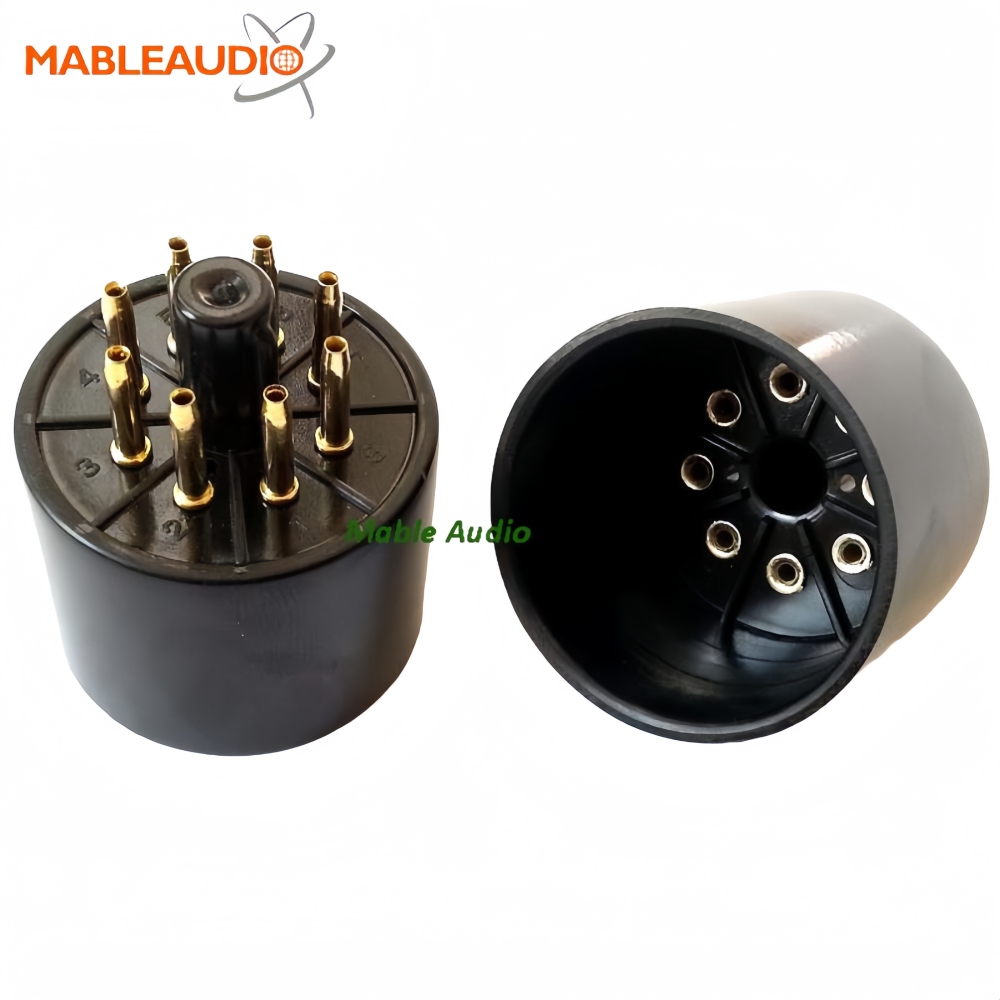300-8-G 8pins tube socket gold pin