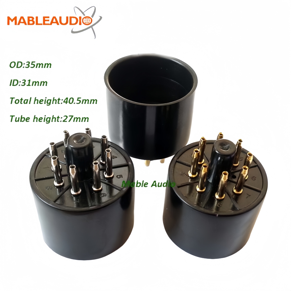 300-8-G 8pins tube socket gold pin