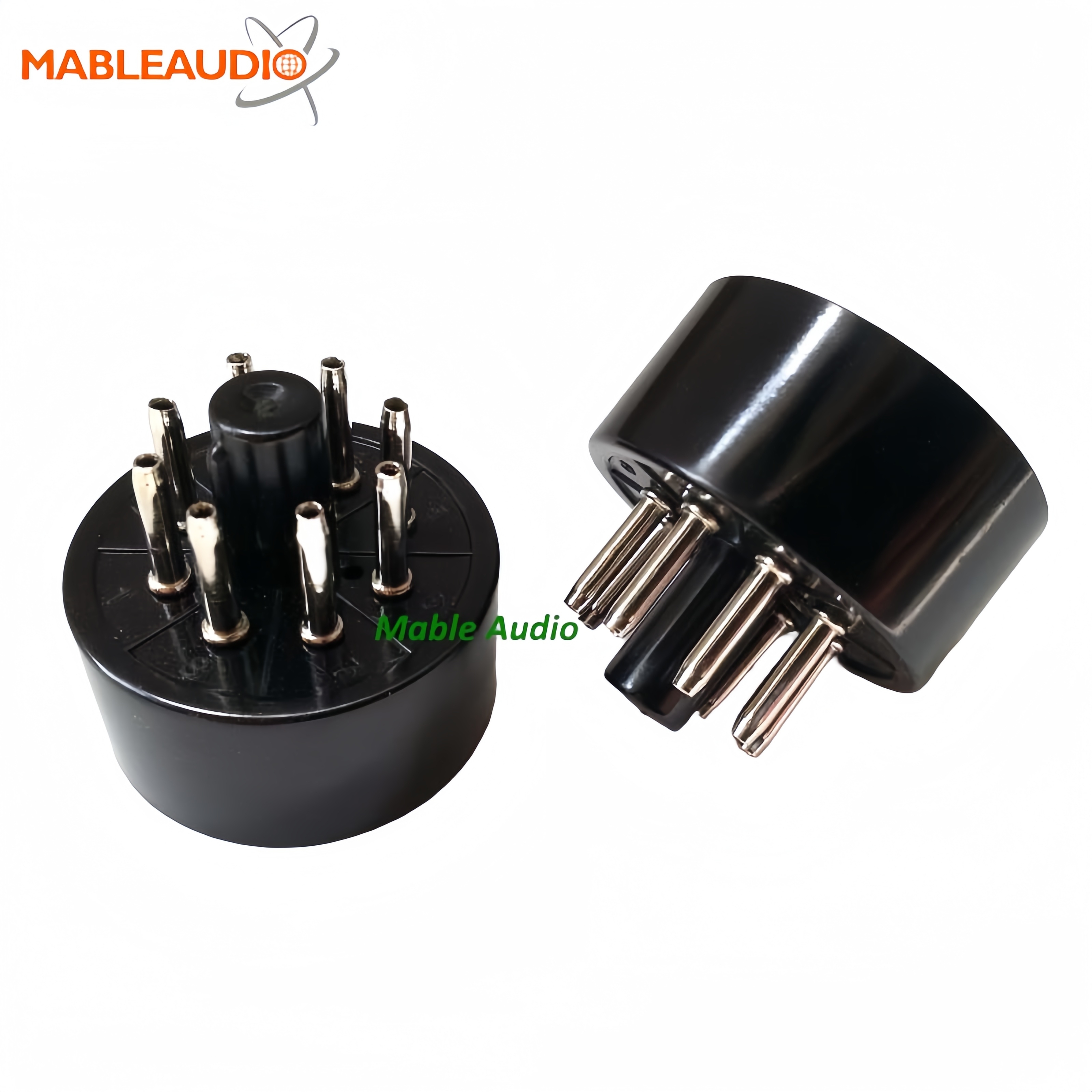 EL34B-S 10pcs Black base silver pin