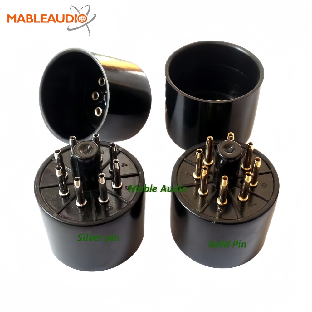 300-8-G 8pins tube socket gold pin