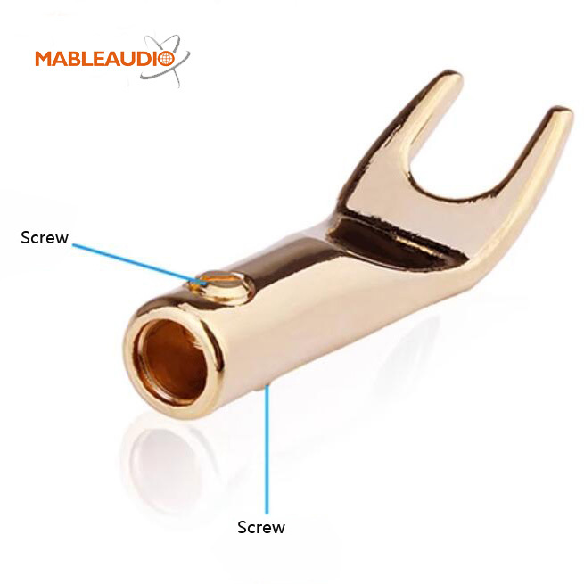 MAJP0117 2pcs Audio Y Spade Terminal