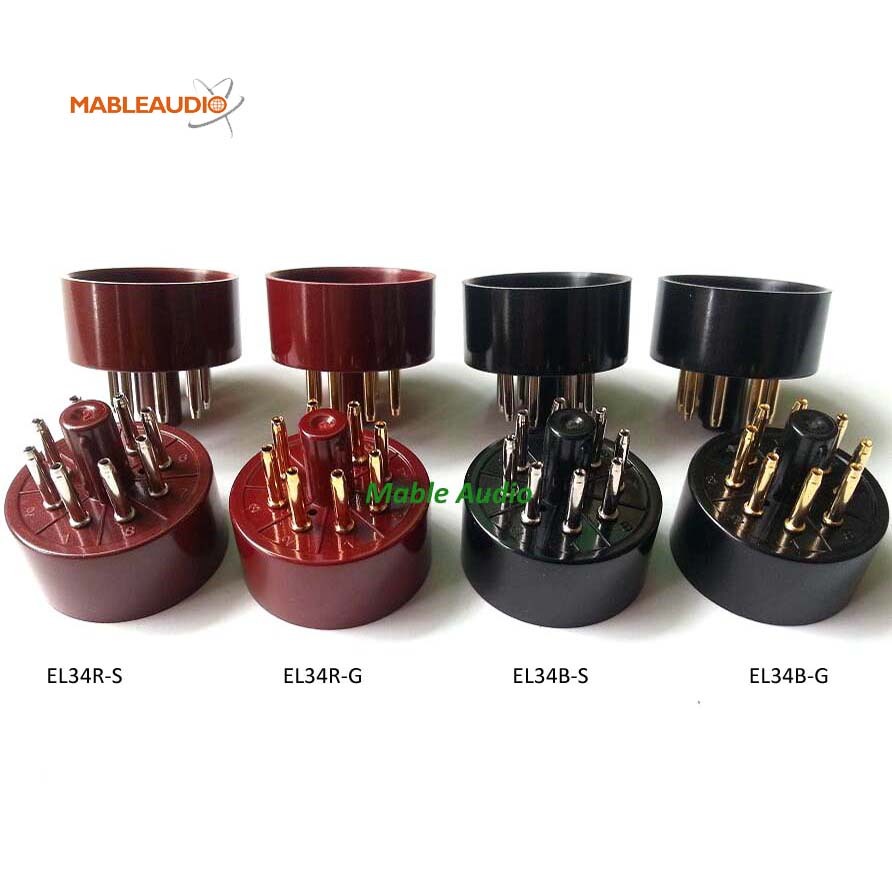EL34R-G 10pcs EL34-G red tube base