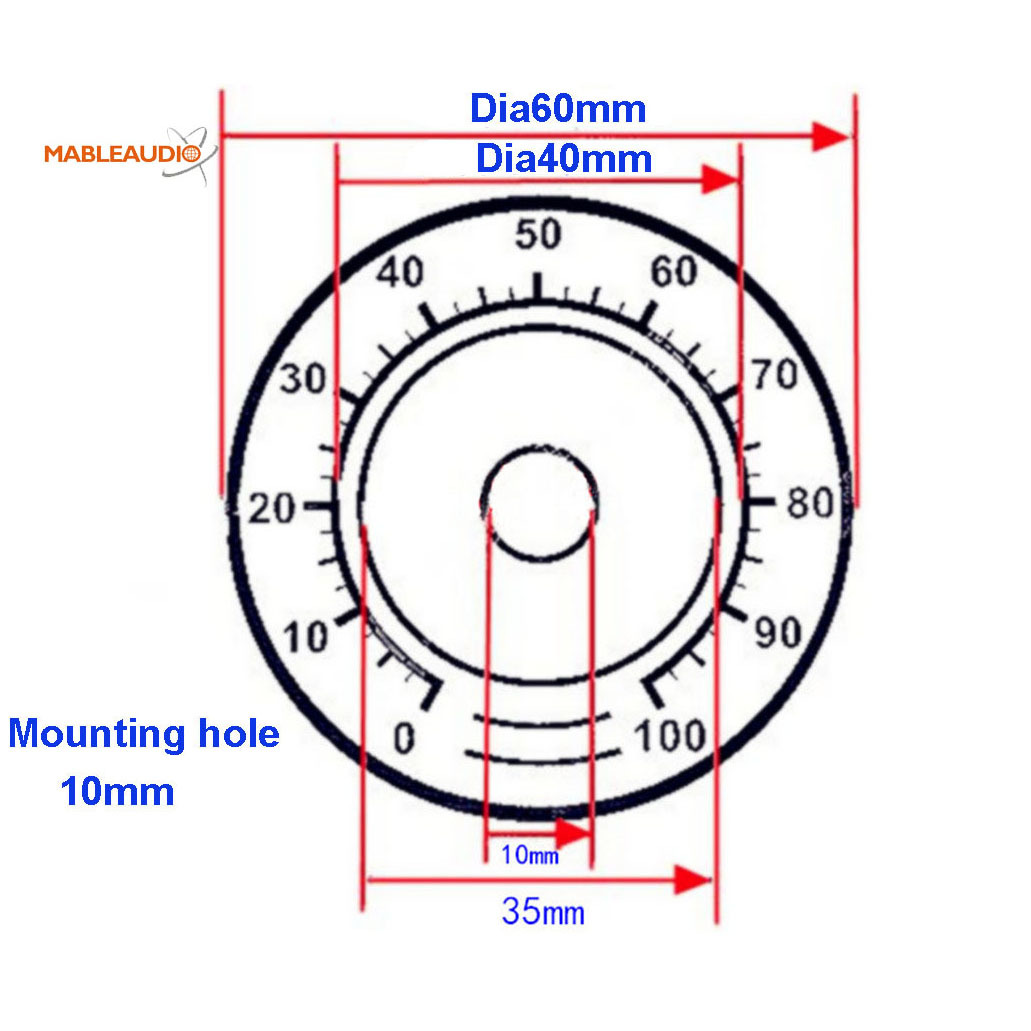 MAKP0027L 10pcs Dial Face Plate 60mm