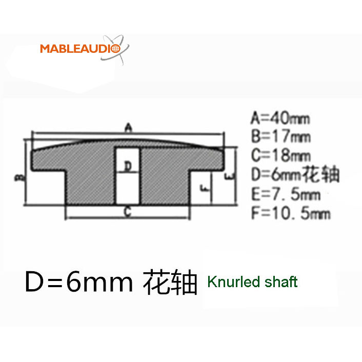 MAKP0240 MAKP0241 Alu Knob Dia40xH17