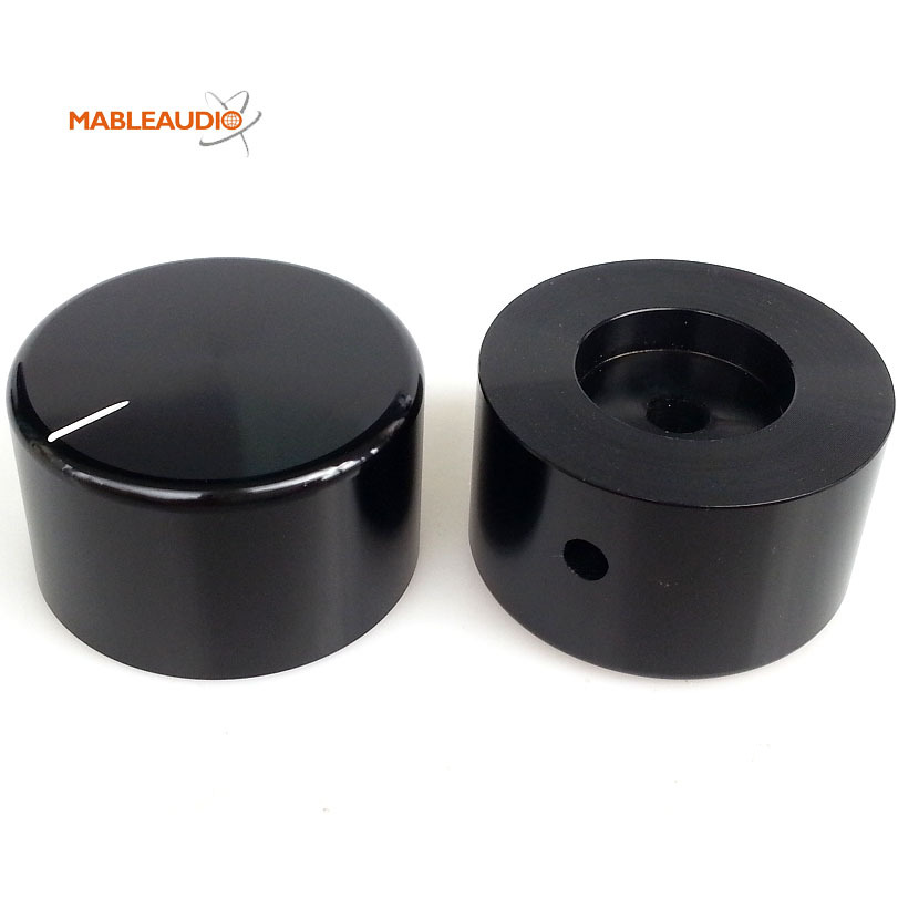 MAKP0249 MAKP0254 black and silver 38x22 straight Aluminum knob