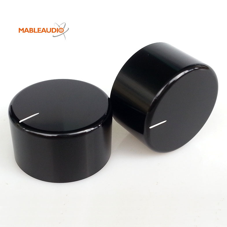 MAKP0249 MAKP0254 black and silver 38x22 straight Aluminum knob