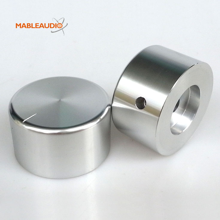 MAKP0249 MAKP0254 black and silver 38x22 straight Aluminum knob