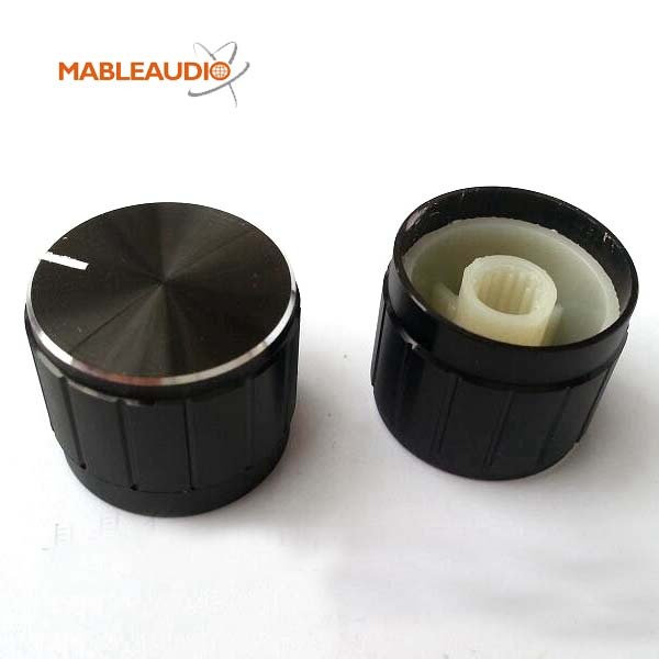 MAKP0296 10pcs Dia21x17mm Alu and Plastic knob