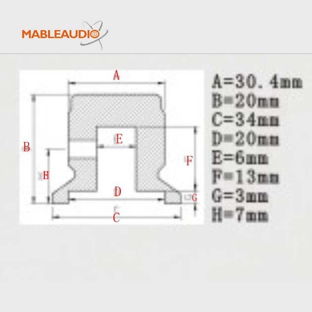 MAKP0331 34x20 Silver color Alu knob