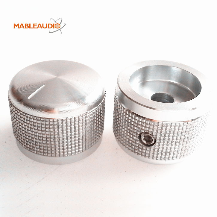 MAKP0397S Aluminum knob 25x19 silver color