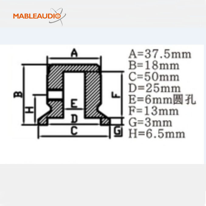 MAKP0416 50x18 Aluminum knob