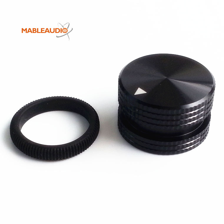 MAKP0424B 25X15.5 Aluminum knob black color