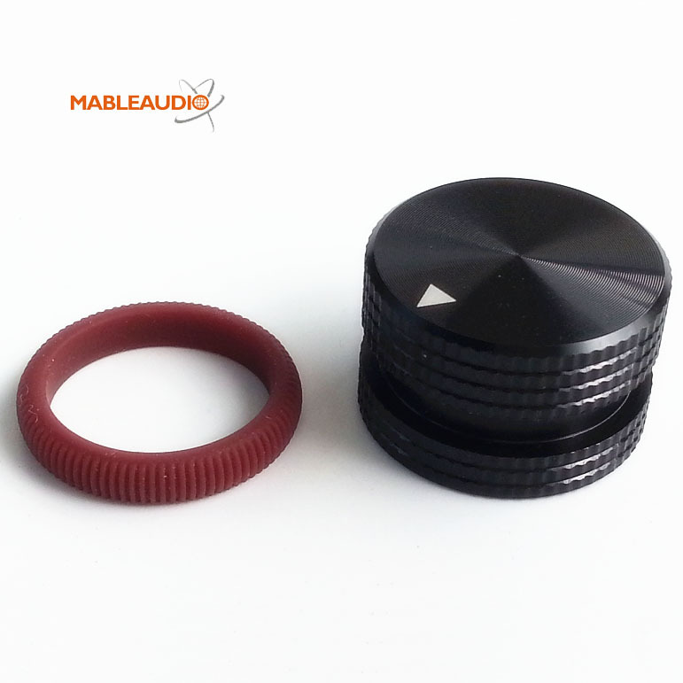 MAKP0424B 25X15.5 Aluminum knob black color