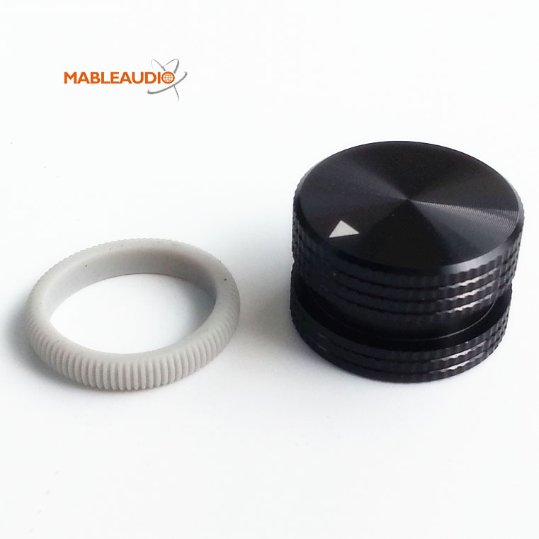 MAKP0424B 25X15.5 Aluminum knob black color