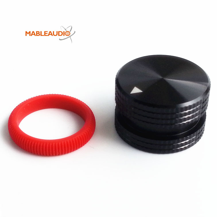 MAKP0424B 25X15.5 Aluminum knob black color