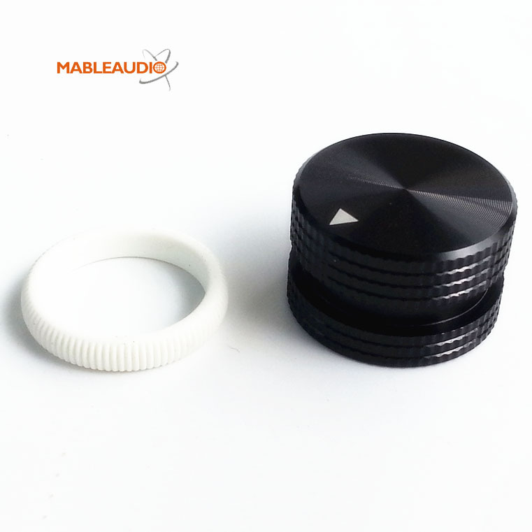 MAKP0424B 25X15.5 Aluminum knob black color