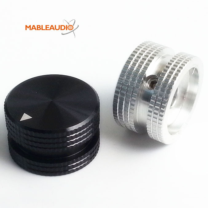 MAKP0424B 25X15.5 Aluminum knob black color
