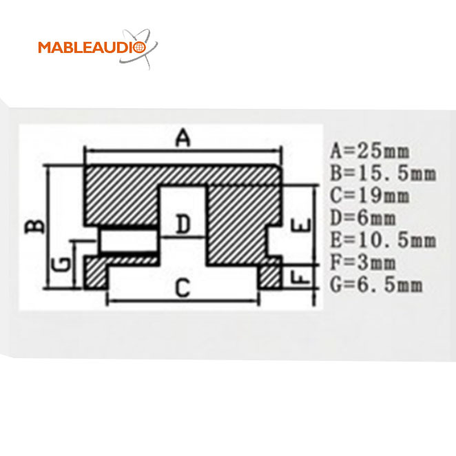MAKP0424SR 25X15.5 Aluminum knob