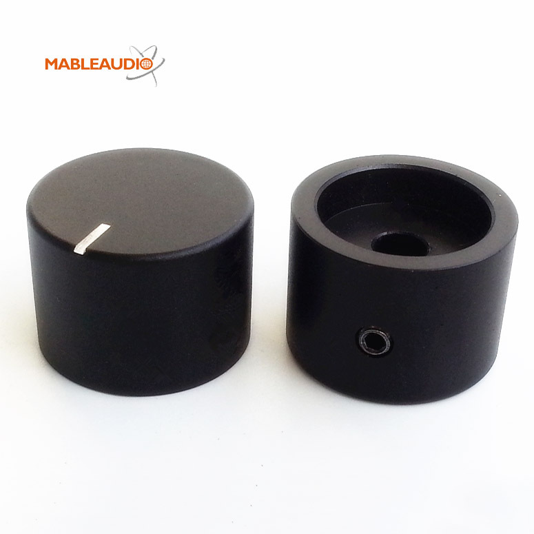 MAKP0432B 2PCS 25X18 black Aluminum knob