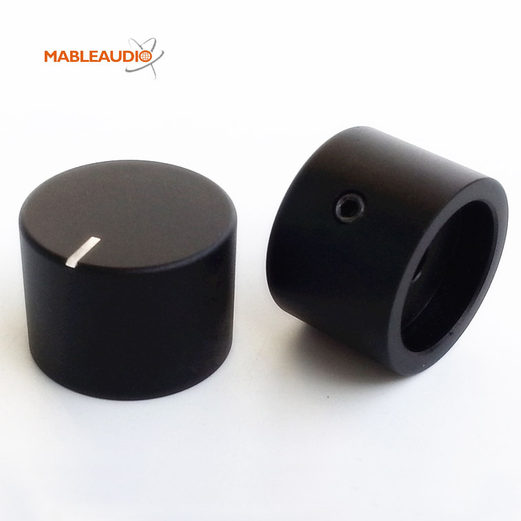 MAKP0432B 2PCS 25X18 black Aluminum knob