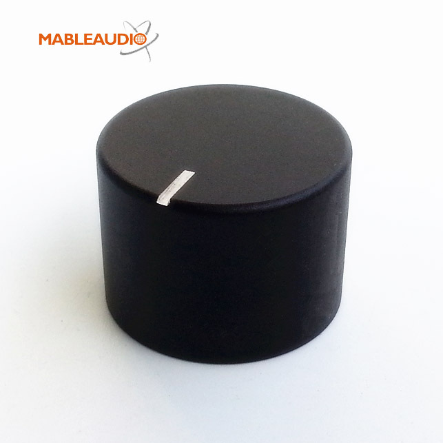 MAKP0432B 2PCS 25X18 black Aluminum knob